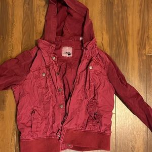 Burgundy jacket